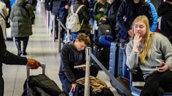 Six dead and hundreds of flights cancelled as snow causes chaos across Europe