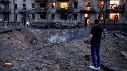 At least 13 killed in large-scale Russian missile and drone strikes on Kyiv