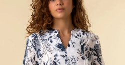 Roman spring top that 'doesn't crease' has 'flattering shape' that 'goes fab with jeans'