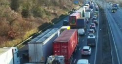 M25 traffic LIVE: All traffic held on major motorway as vehicle fire sparks delays