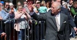 King Charles's hilarious 8-word response after bird poos on his jacket during seaside trip