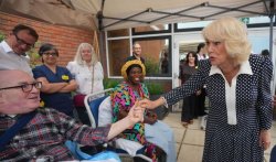 Queen Camilla hails 'wonderful' new rooftop hospital garden