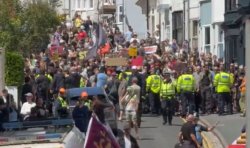 Brighton protest LIVE: Chaos today as 'anti fascist' and 'Stop the Boats' demos clash
