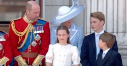 Prince Louis learning from Prince George as lip reader spots three-word comment on balcony