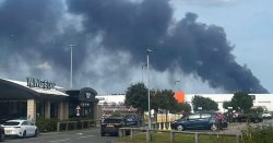 Widnes fire LIVE: Huge blaze erupts as 'entire sky turns black' with smoke