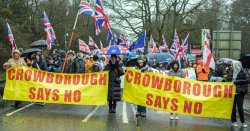 Crowborough erupts as protesters march over migrant camp 'danger to community' decision