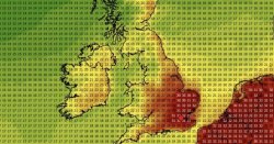UK weather maps turn volcanic red in July - 19 hottest areas